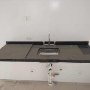 Pia de Cozinha Verde Ubatuba com Torneira Misturador Docol