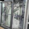 Porta de Alumínio Grafite com Vidro Inteiro Laminado - Imagem 2