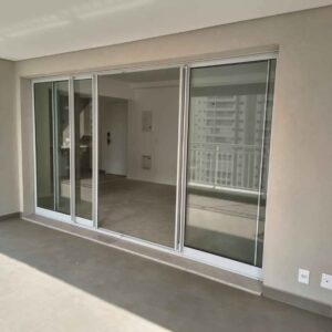 Porta Balcão de Alumínio Branco