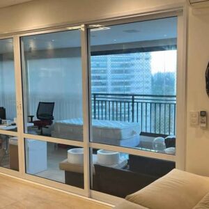 PORTA EM ALUMÍNIO BRANCO – LINHA GOLD